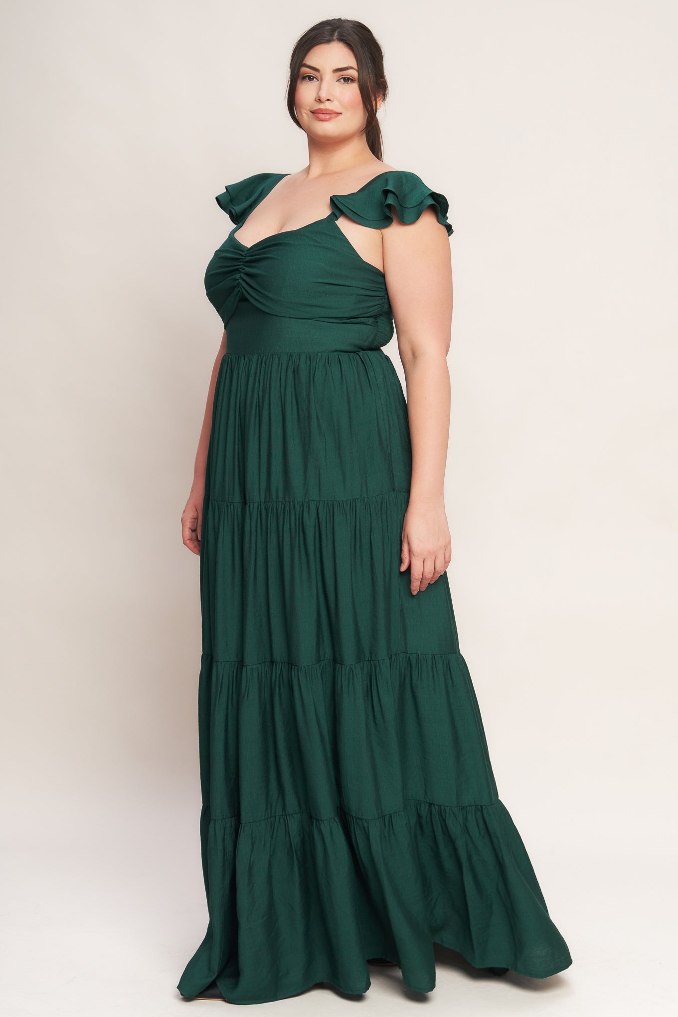 SUMMER MILK FOREST GREEN WOVEN MAXI DRESS Flying Tomato
